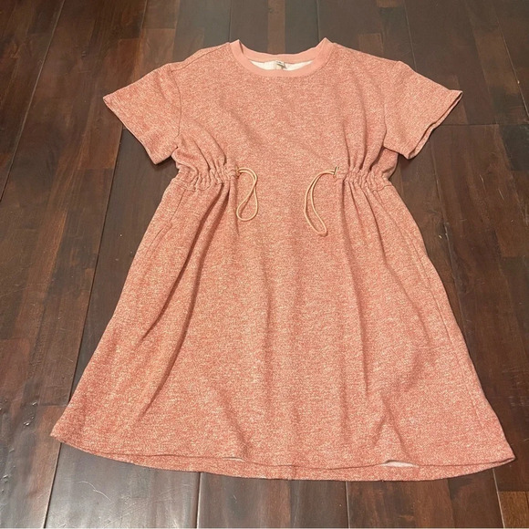 Uncle Frank Tshirt Dress Size Small Pockets Heather Pink A Line - Picture 2 of 8